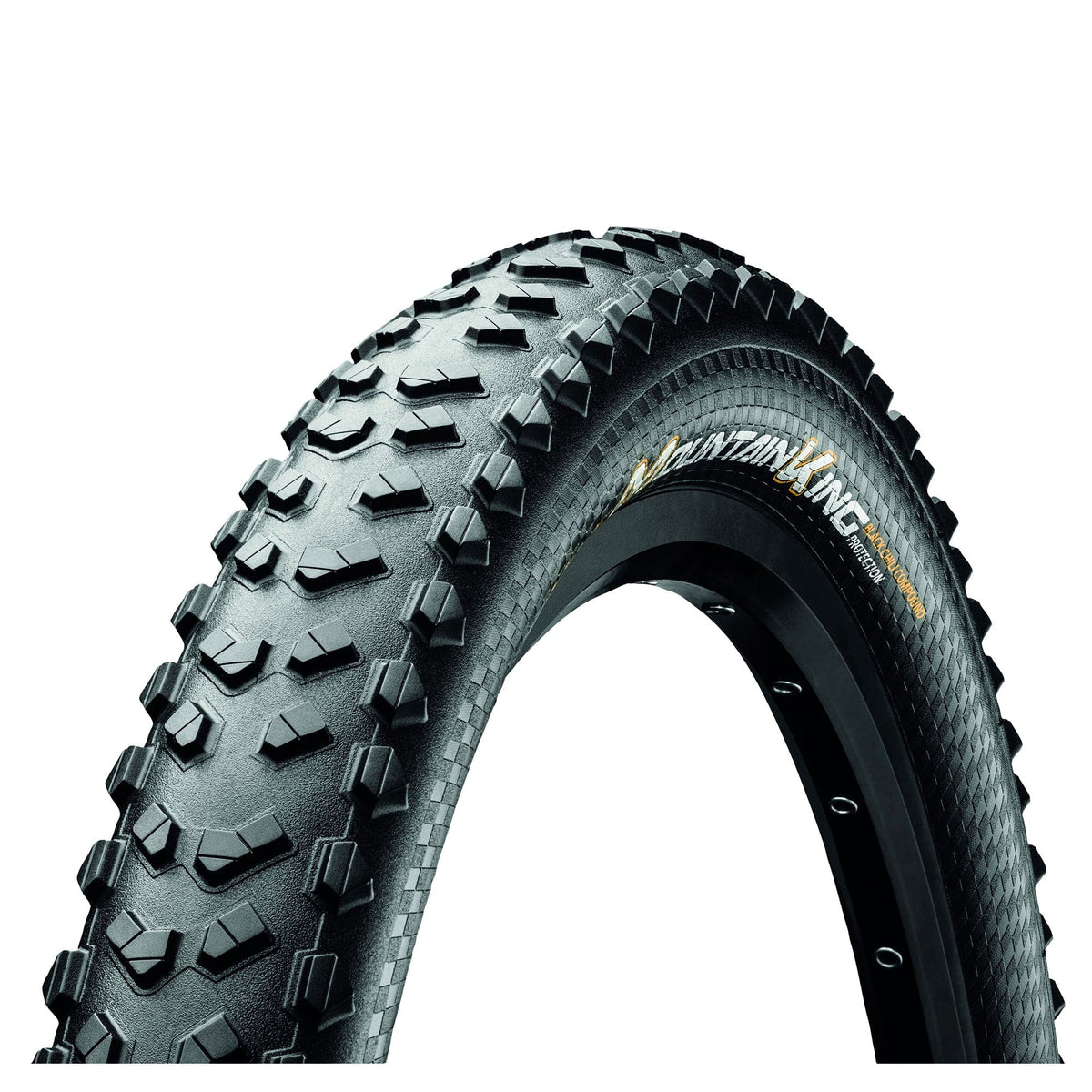 Continental Mountain King ProTection Tyre - Foldable BlackChili Compound: BLACK/BLACK 26X2.30"