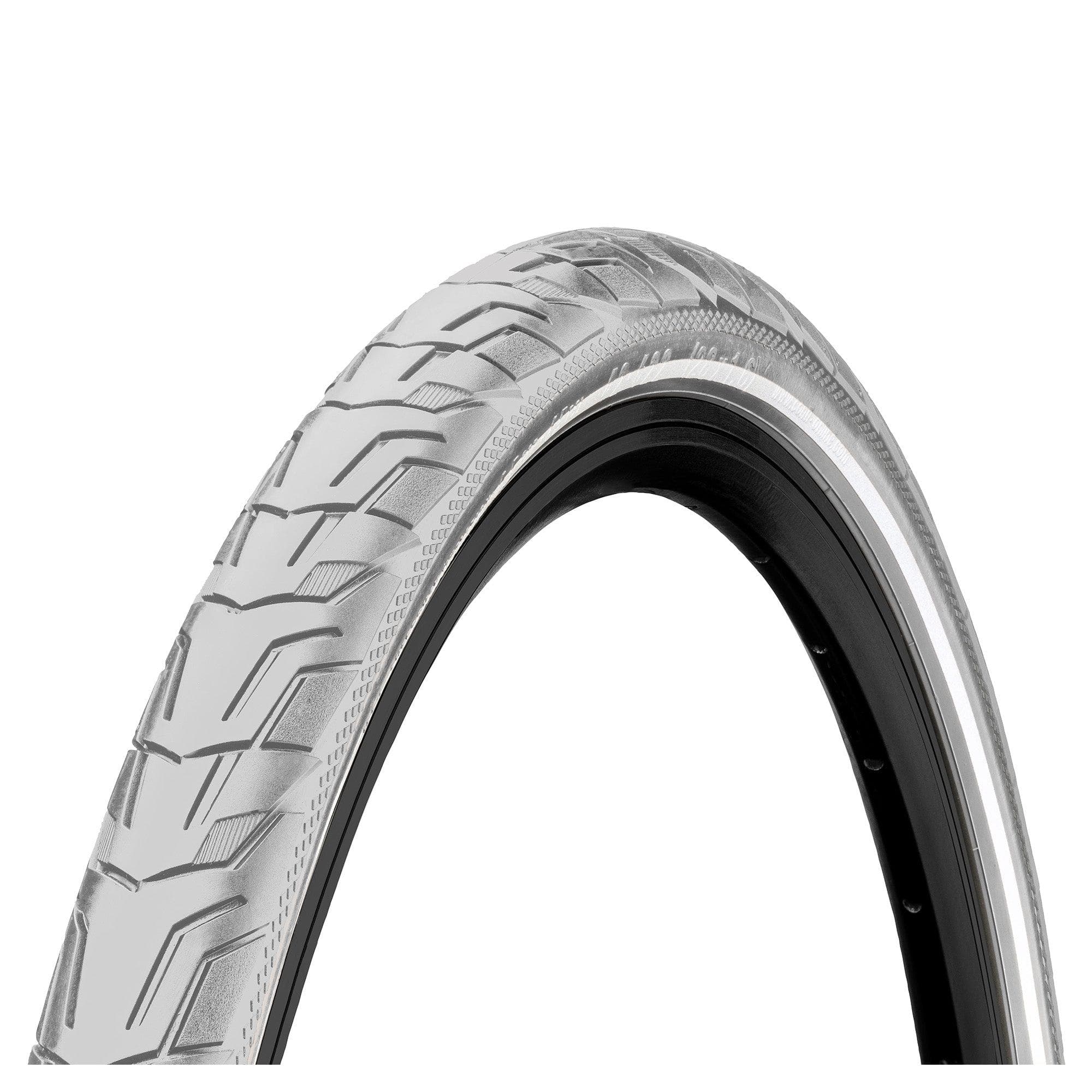 Continental Ride City Reflex Tyre - Wire Bead: Grey/Grey Reflex