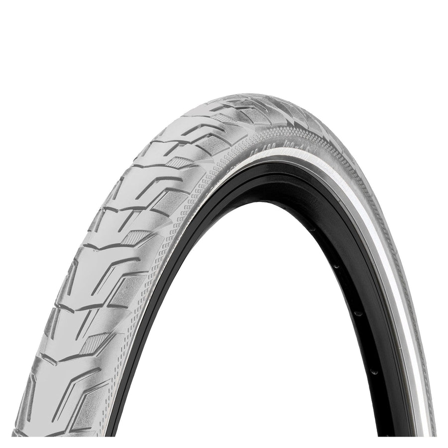 Continental Ride City Reflex Tyre - Wire Bead: Grey/Grey Reflex
