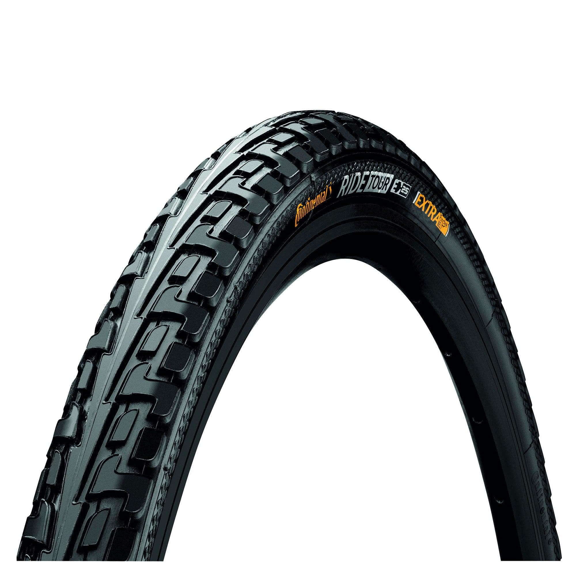Continental Ride Tour Tyre - Wire Bead: Black/Black