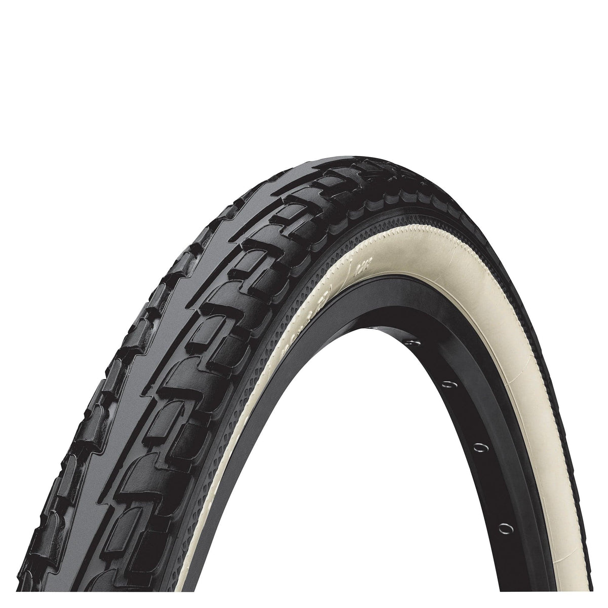 Continental Ride Tour Tyre - Wire Bead: Black/White