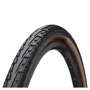 Continental Ride Tour Tyre - Wire Bead: Black/Brown