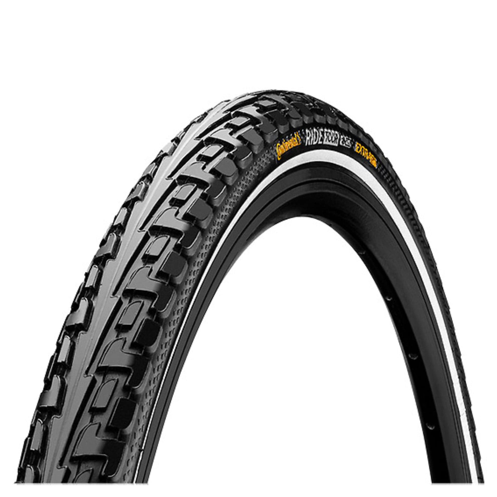 Continental Ride Tour Reflex Tyre - Wire Bead: Black/Black Reflex