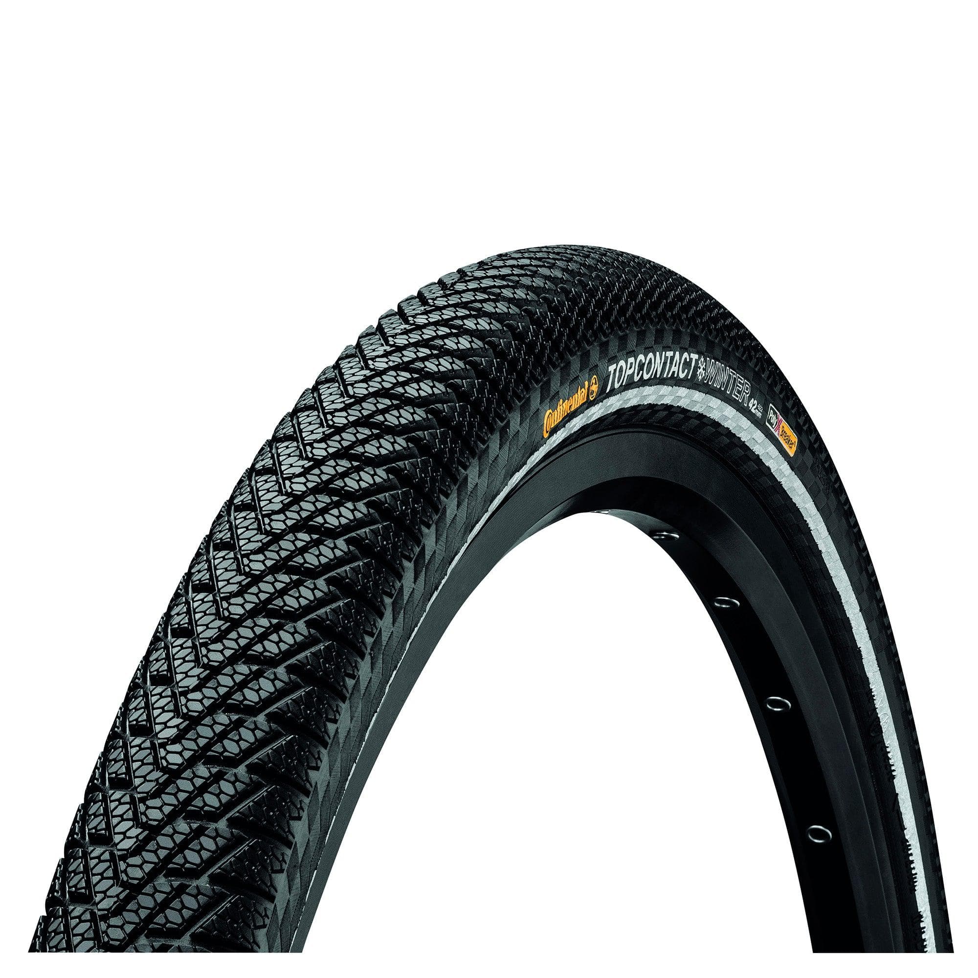 Continental Top Contact Winter Ii Premium Reflex Tyre - Foldable: Black/Black Reflex 26X2.20"
