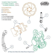 TEKTRO SPARES Auriga Pro Caliper Ass. White