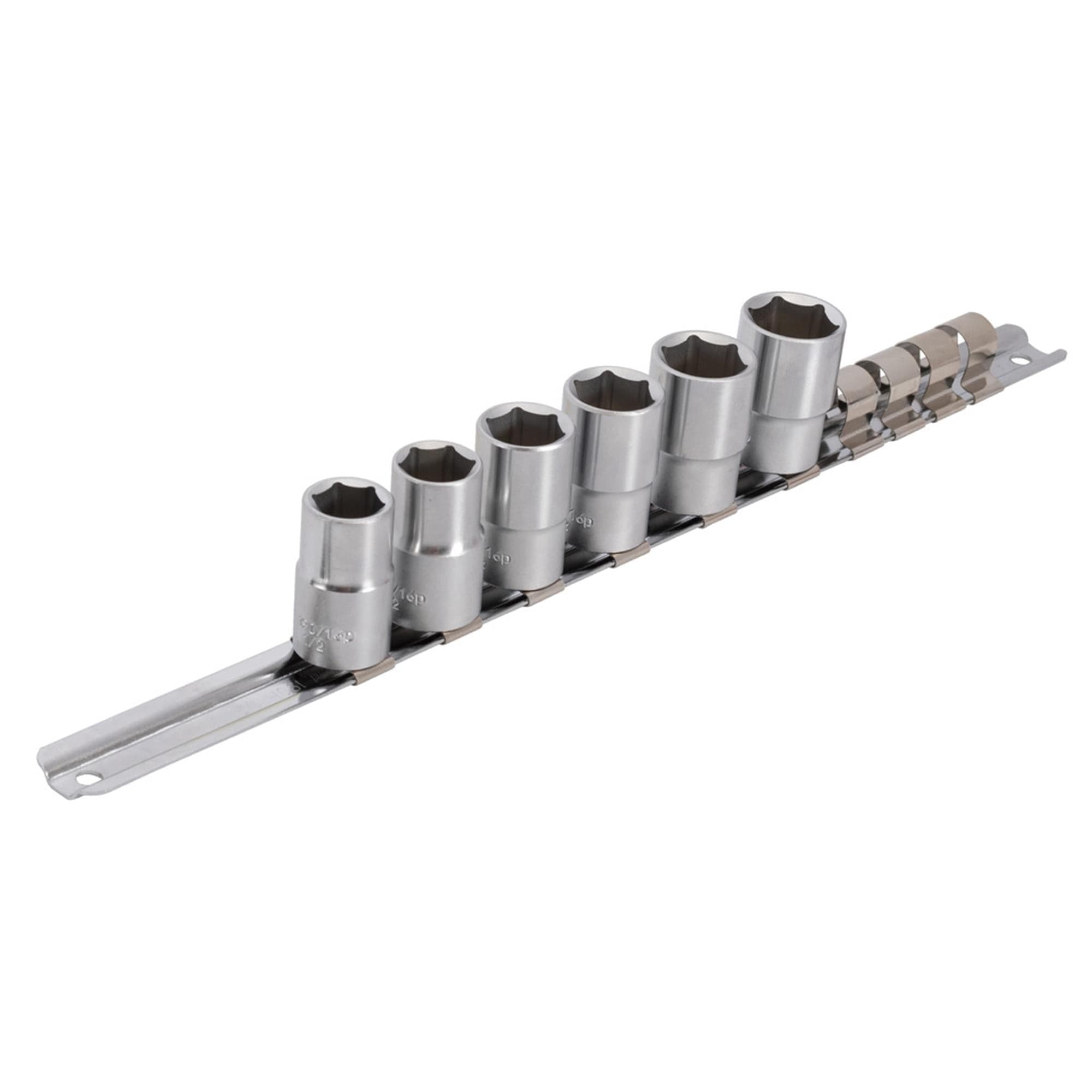 UNIOR Socket Set 1/2" On Rail 2024: GREY 1/2"