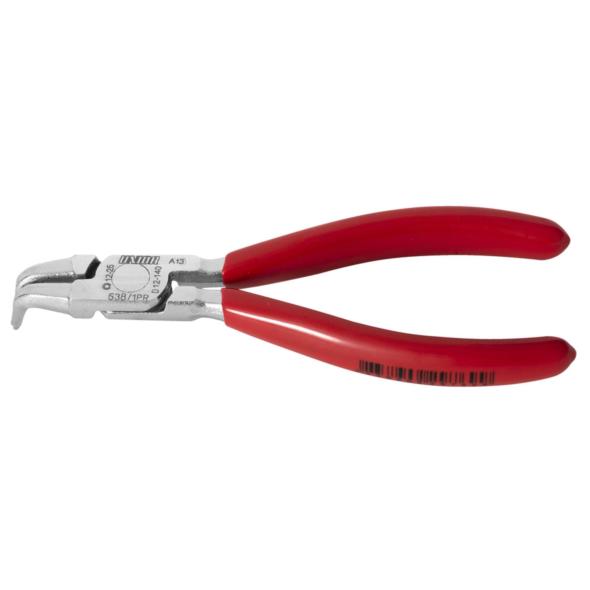 UNIOR Internal Lock Rings Pliers Bent 2024: RED 140 (12-25MM)