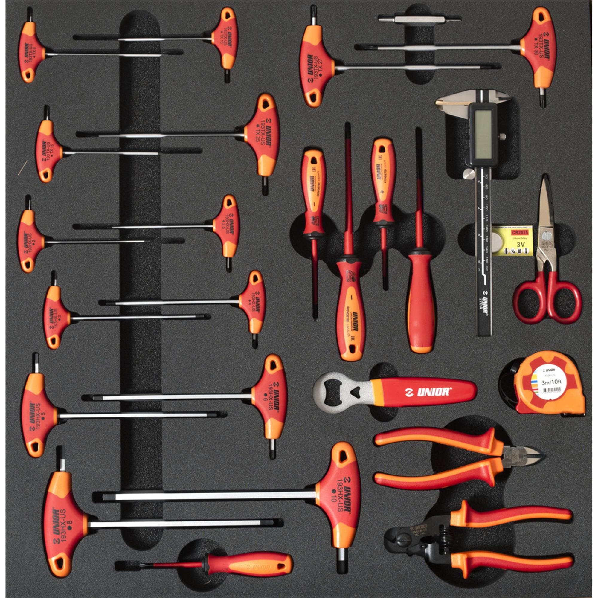 Unior Set Of Tools In Tray 1 For 2600A And 2600C - General Tools 2024: BLACK