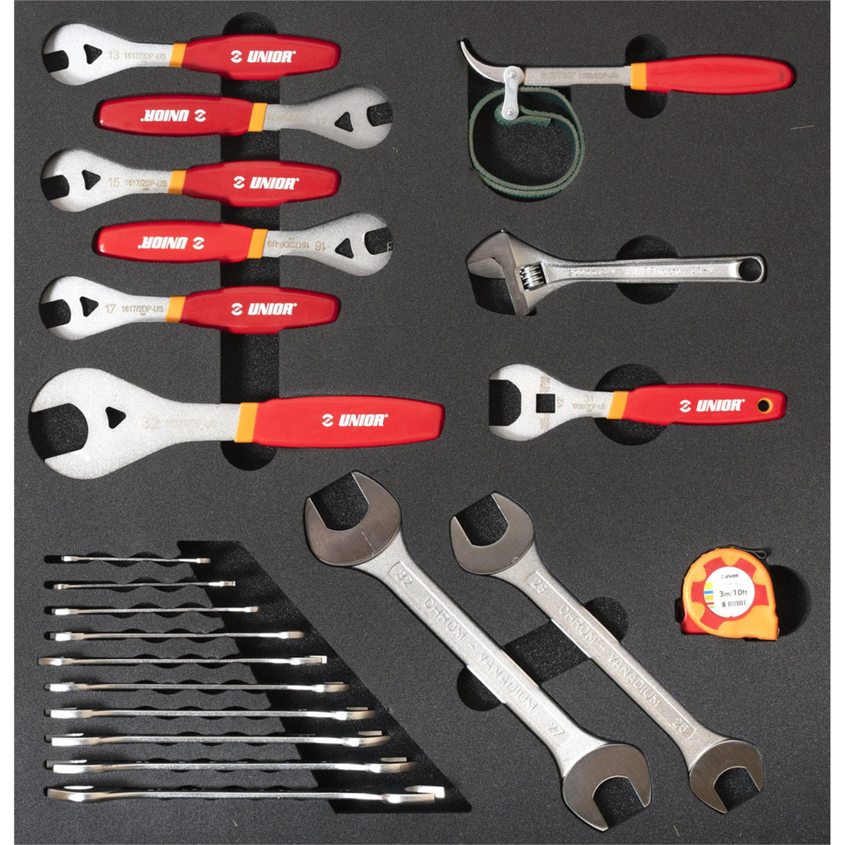 UNIOR Set Of Tools In Tray 2 For 2600D 2024: BLACK 570X562X30