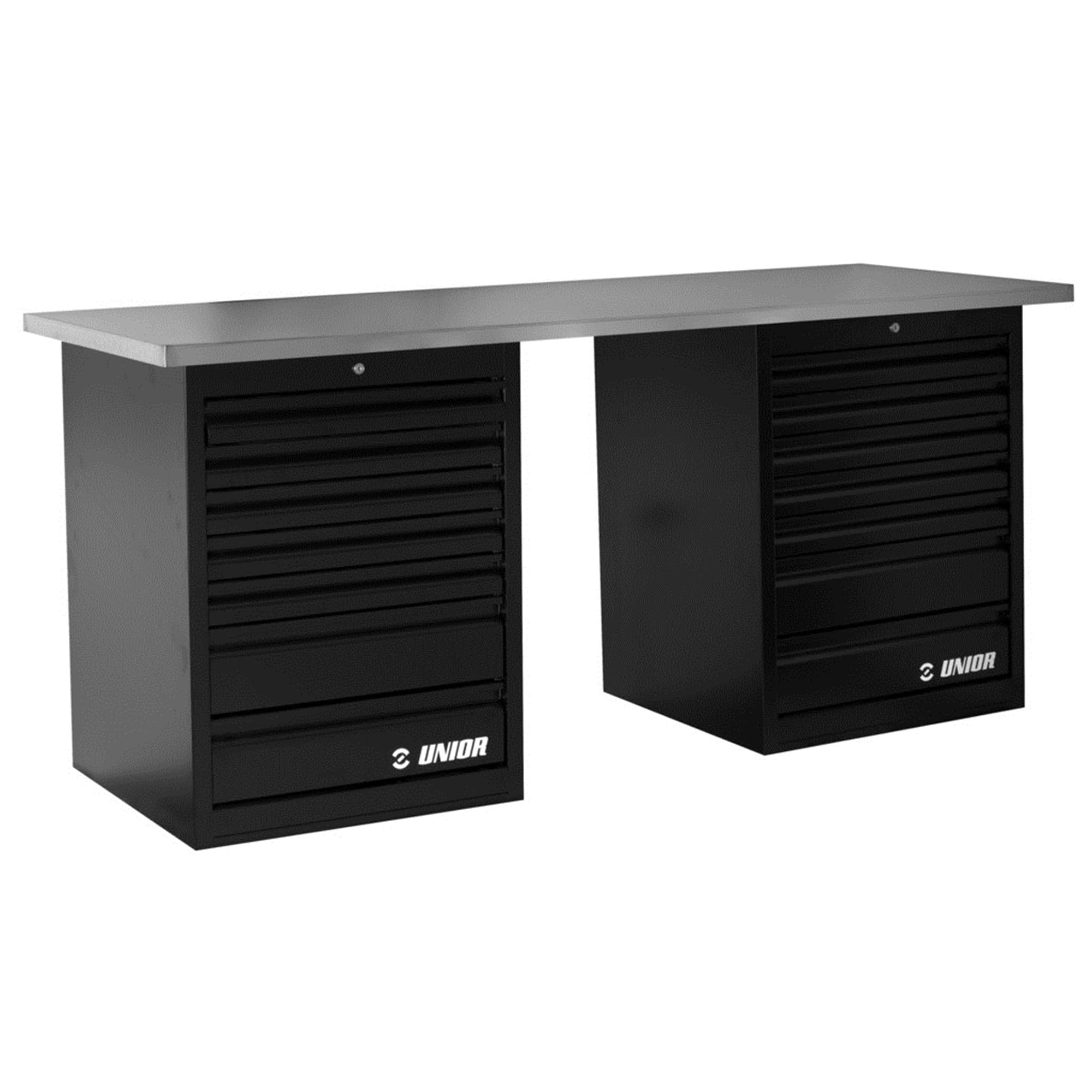 Unior Tech Bench With Two Wide Cabinets 2024: – BikeParts.co.uk