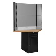 Unior Tech Corner Bench With Narrow Cabinet And Back Panel 2024: