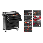 UNIOR Professional Mechanic Eurostyle Tool Carriage Including Tools: BLACK