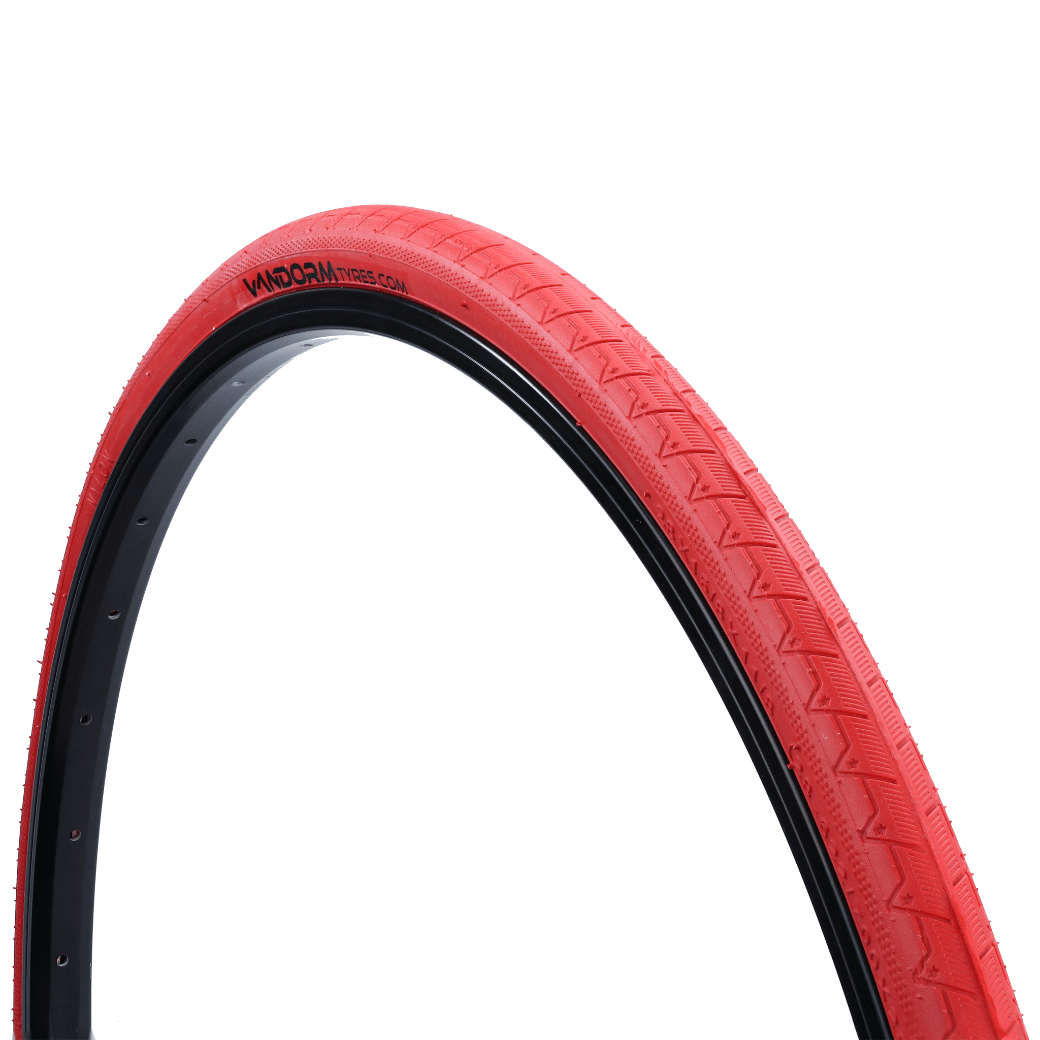 Vandorm Road Route Road Bike Tyre - 700c x 28c - Red