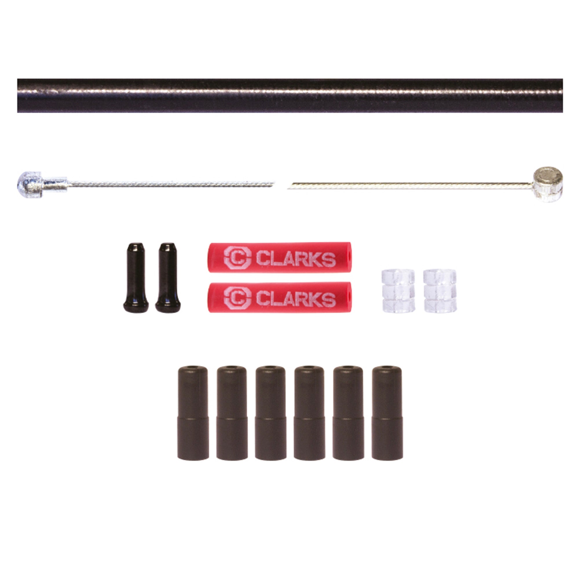 Clarks Universal S/S Front & Rear Brake Cable Kit W/P2