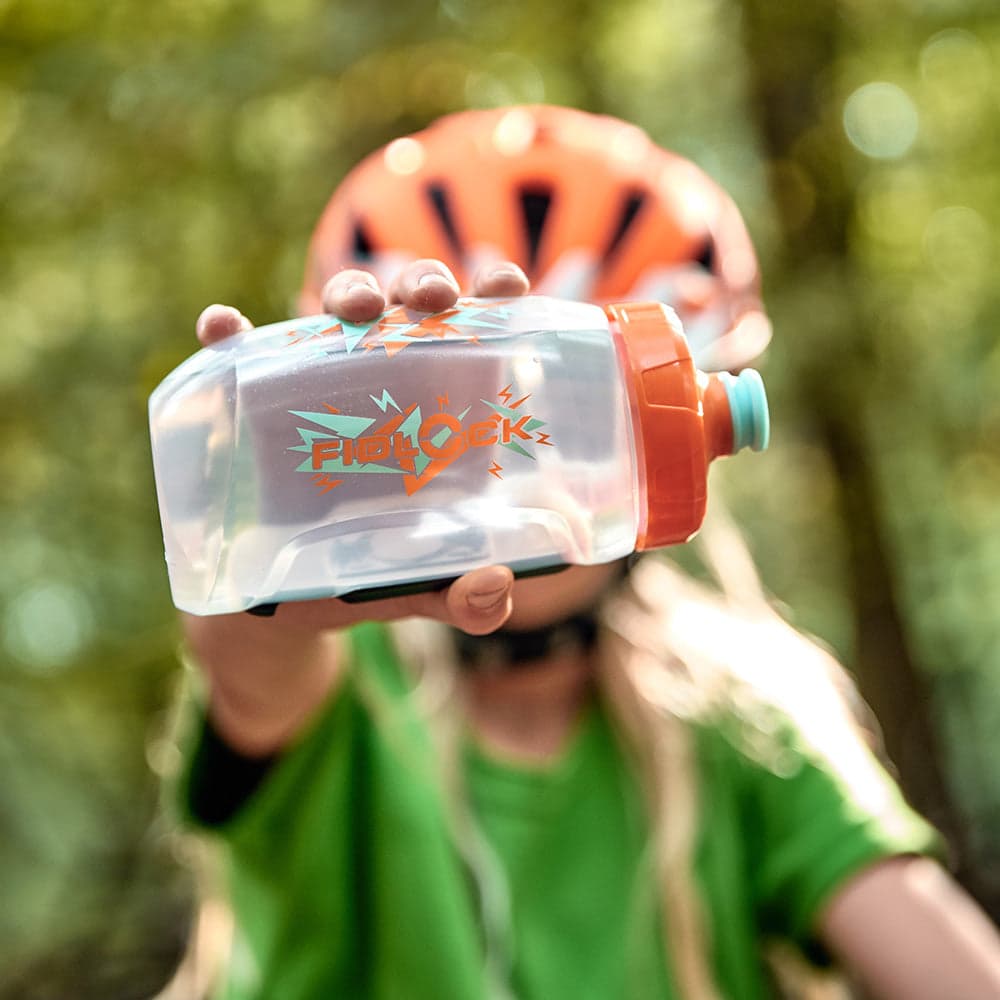 Fidlock TWIST bottle 450 Kids + bike base Clear/Orange 450ml