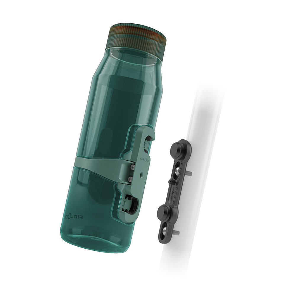 Fidlock TWIST bottle 700 life + bike base Clear Dk Green 700ml