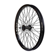 Gusset Components Black Dog, 3/8", Black Dog Double Wall Rim On Std Hub & Blk Spokes, 48h (20")