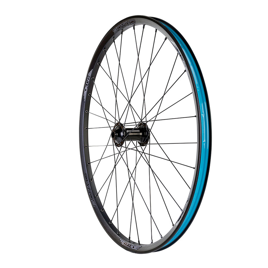 Chaos 26 DJ Wide Boy, Wide Boy non-disc BLACK hub,15x100mm, 32H, Black DB spokes Front Wheel