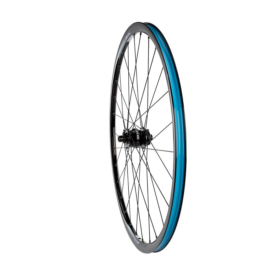 Halo White Line Road Disc Front Dyno, Disc rim on SP PD-7 Dynamo Disc front hub, 12mmends. 28H