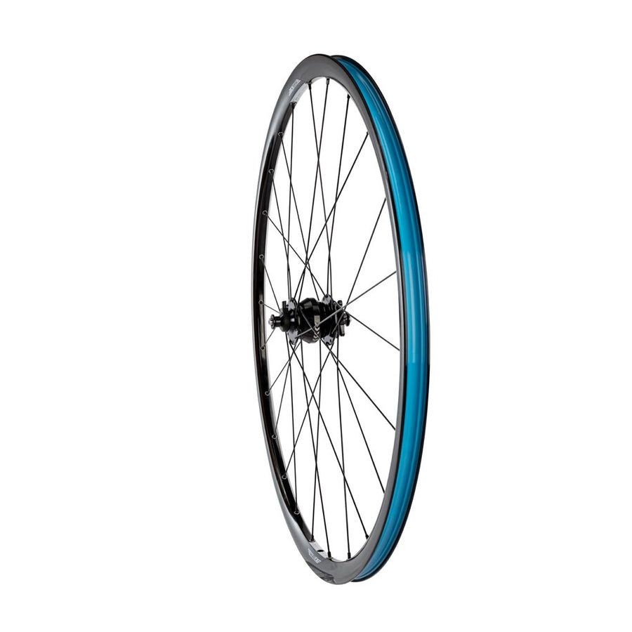 Halo White Line Road Disc Front Dyno, Disc rim on SP PD-8 Dynamo Disc front hub, QR9 ends. 24H