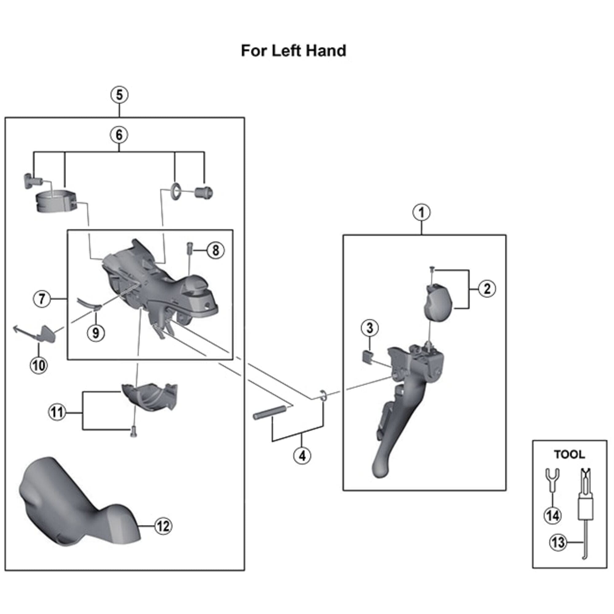 Shimano Ultegra ST-6800 Bracket Covers; Black Pair - Y00E98080
