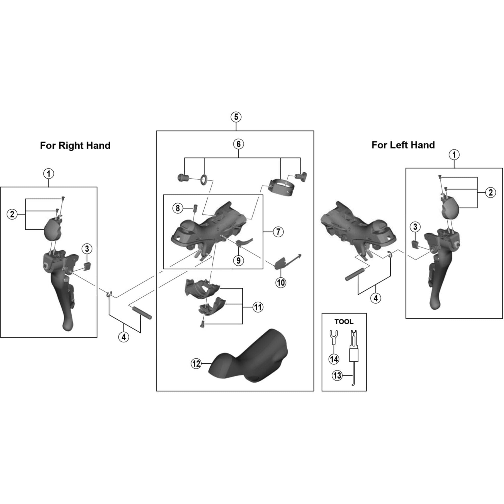 Shimano Spares ST-5800 right hand name plate R and fixing screws