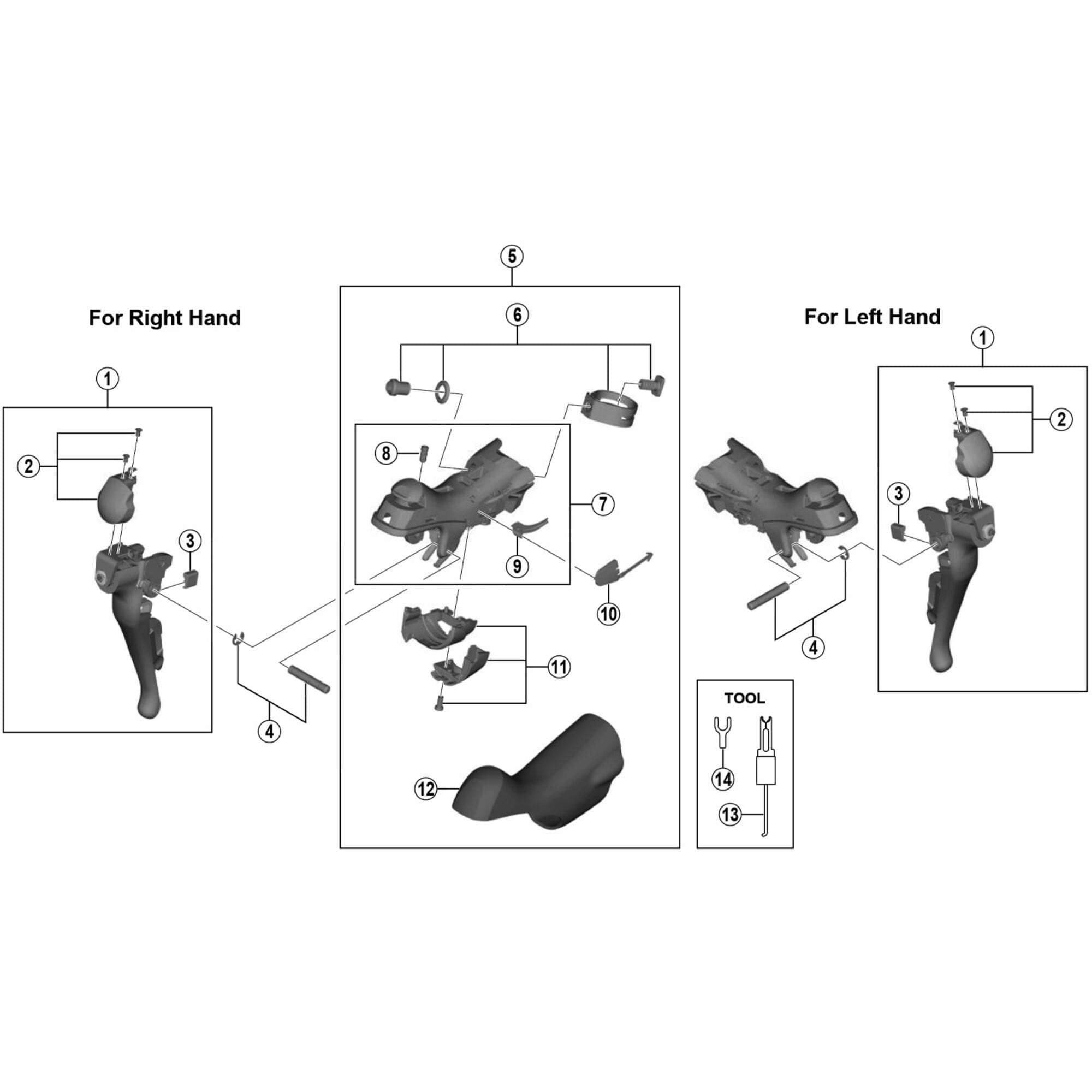 Shimano Spares ST-5800 left hand name plate L and fixing screws