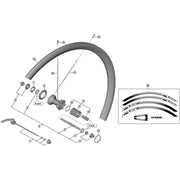 Shimano Spares WH-RS330-R rim sticker unit; white rim