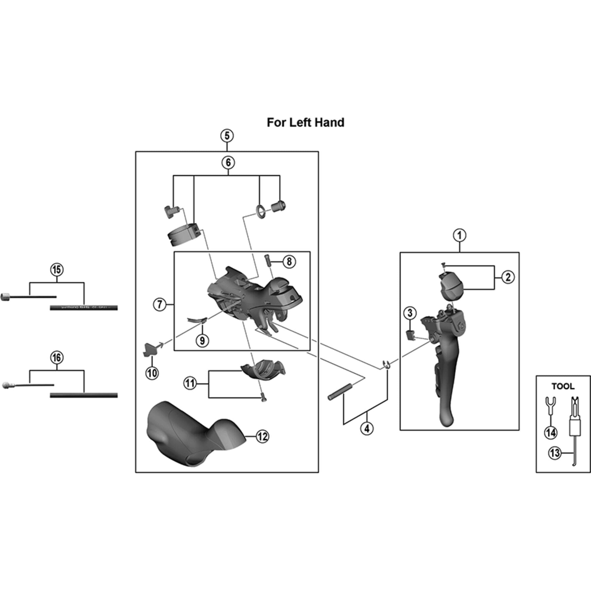 Shimano Spares ST-R3000 Bracket covers; pair