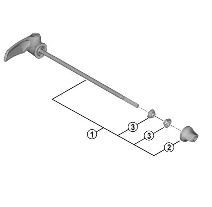 Shimano Dura-Ace WH-R9100 Complete Quick Release -163 mm - Y07E98010
