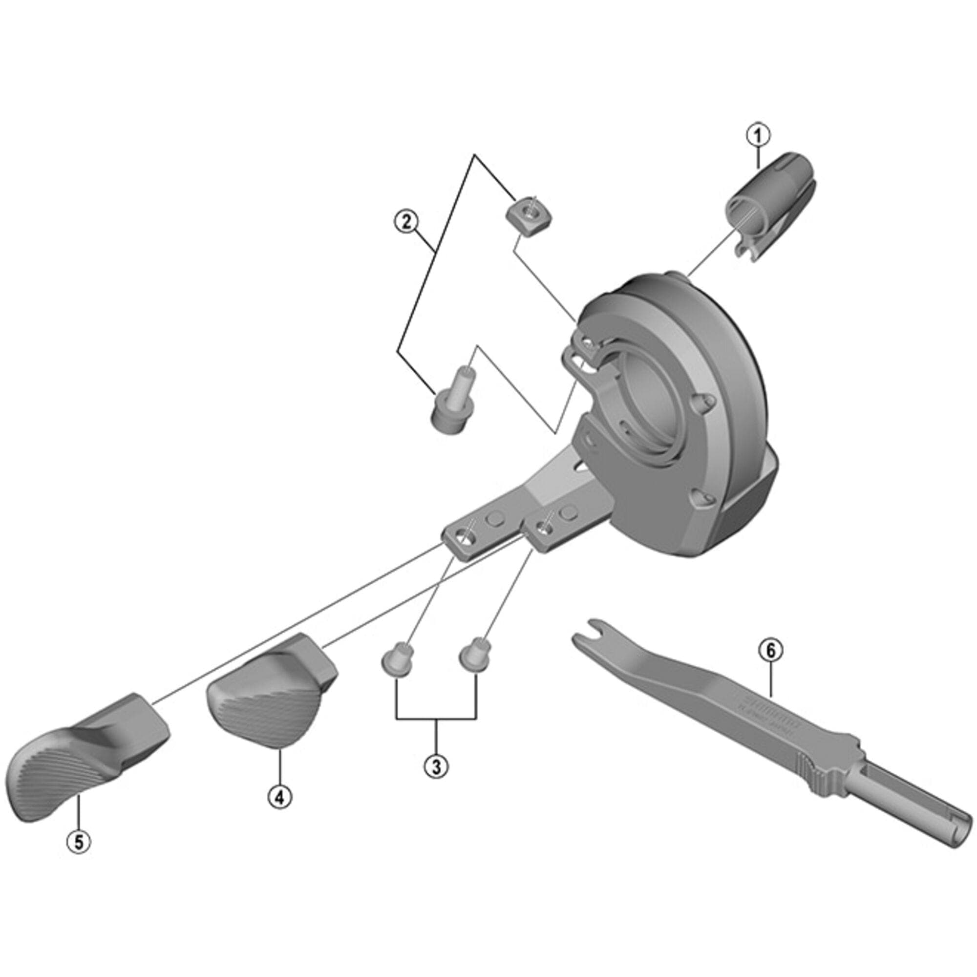 Shimano Spares SW-M8050 B lever L