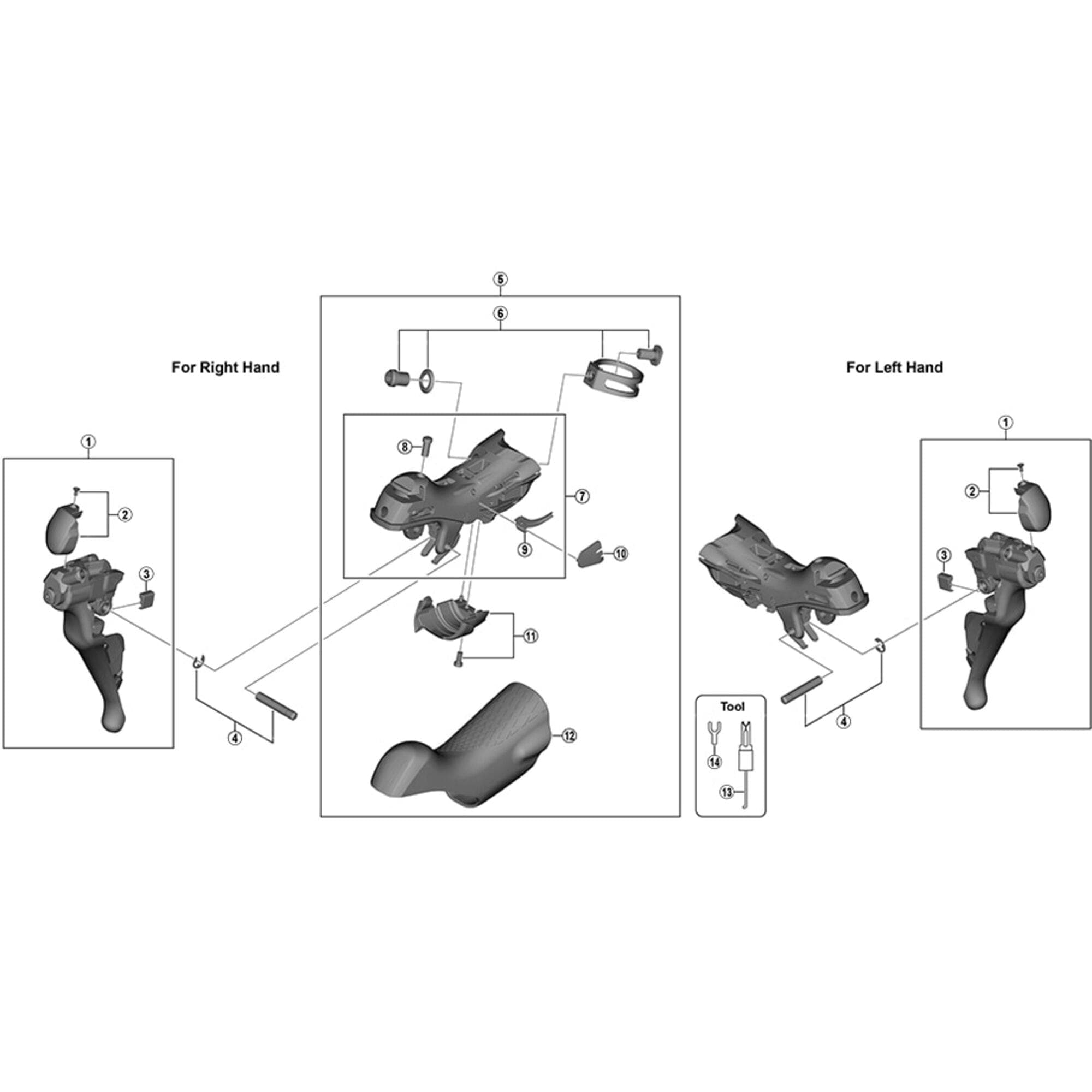 Shimano Spares ST-9100 Bracket Covers; Pair