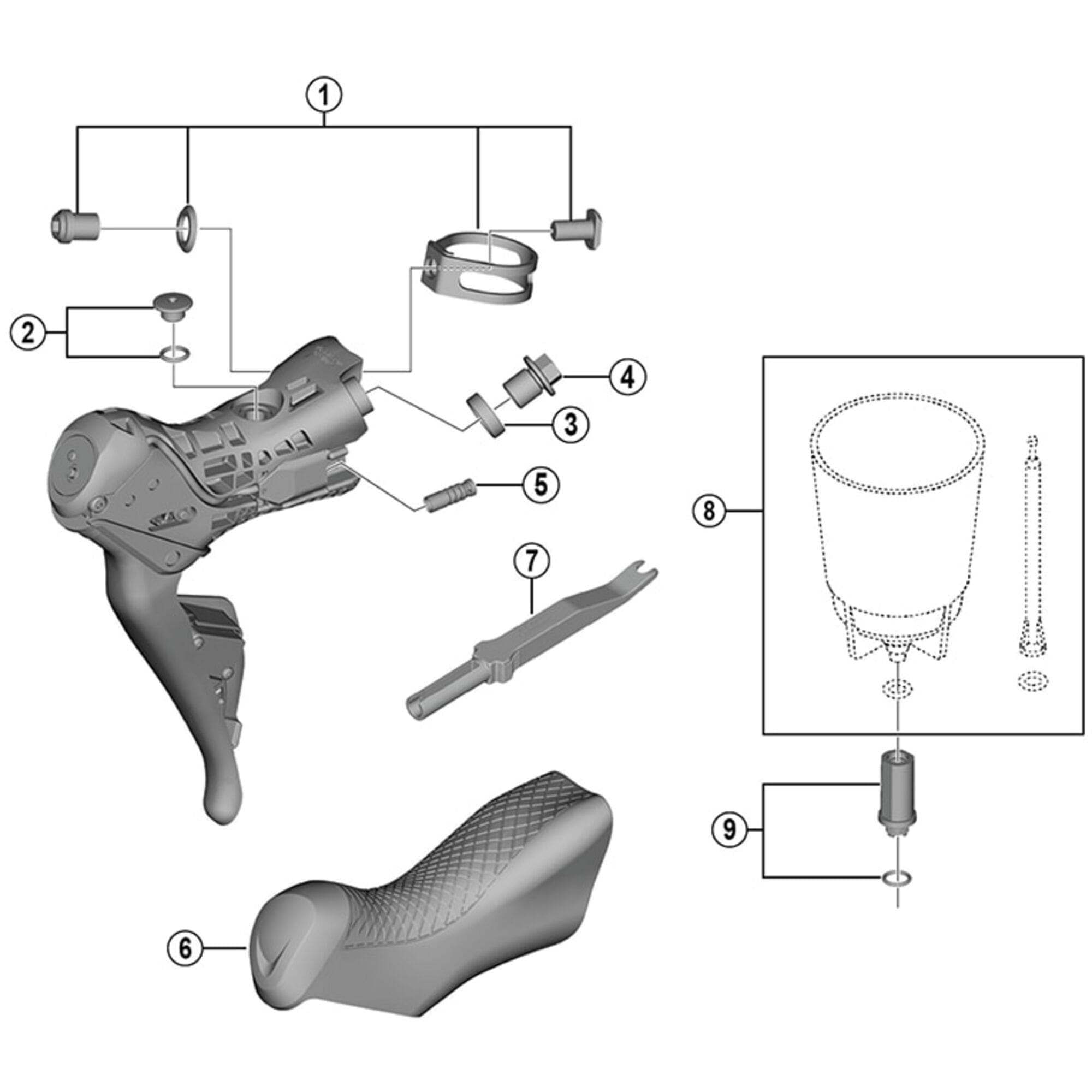Shimano Spares ST-R9170 Bracket Covers; Pair