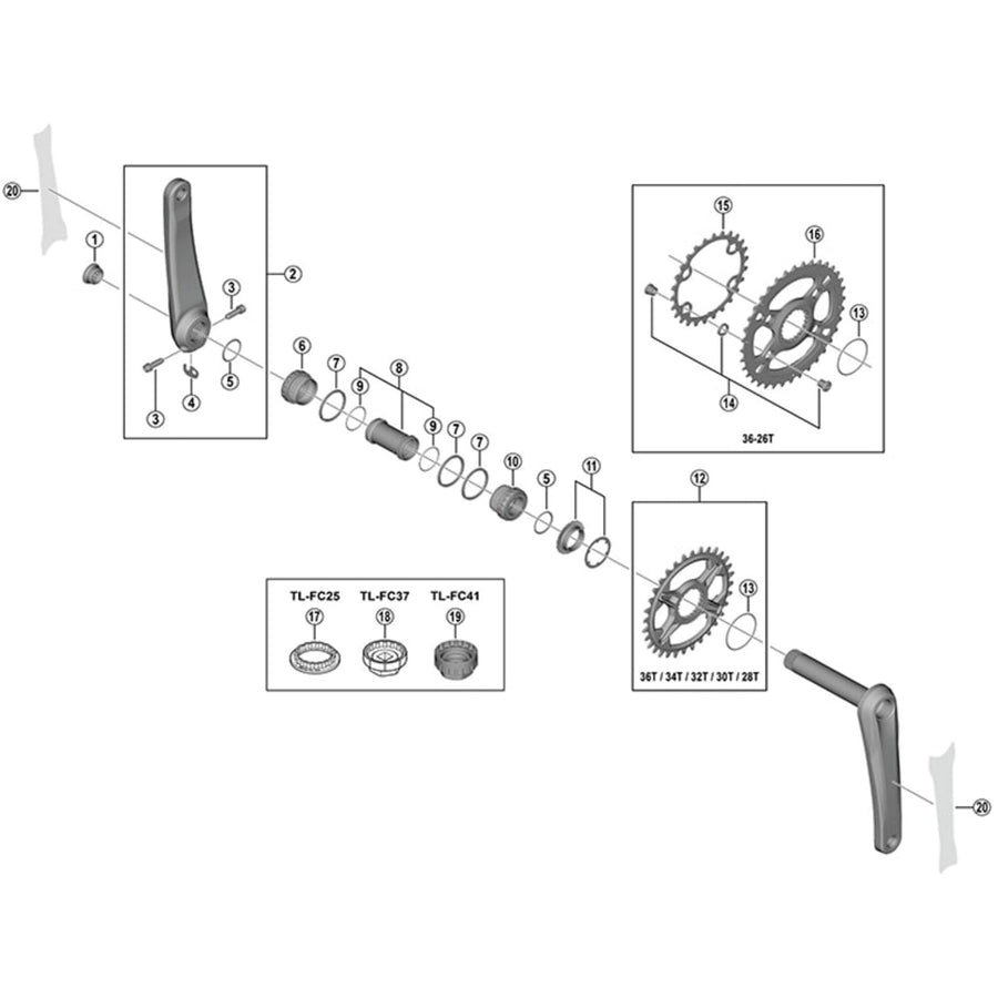 Shimano Spares SM-CRM85 spacer