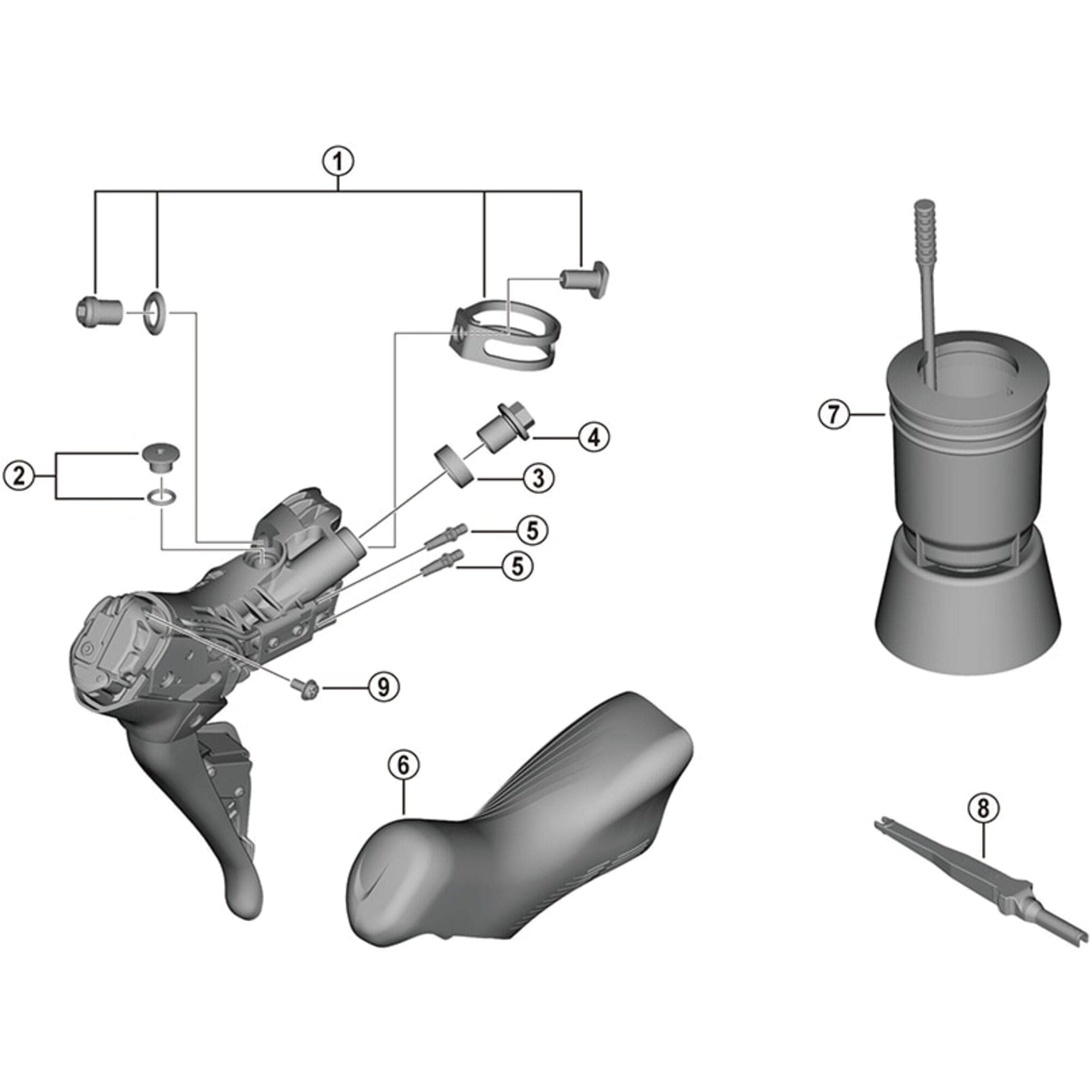 Shimano Spares ST-R9270 Bracket covers; pair