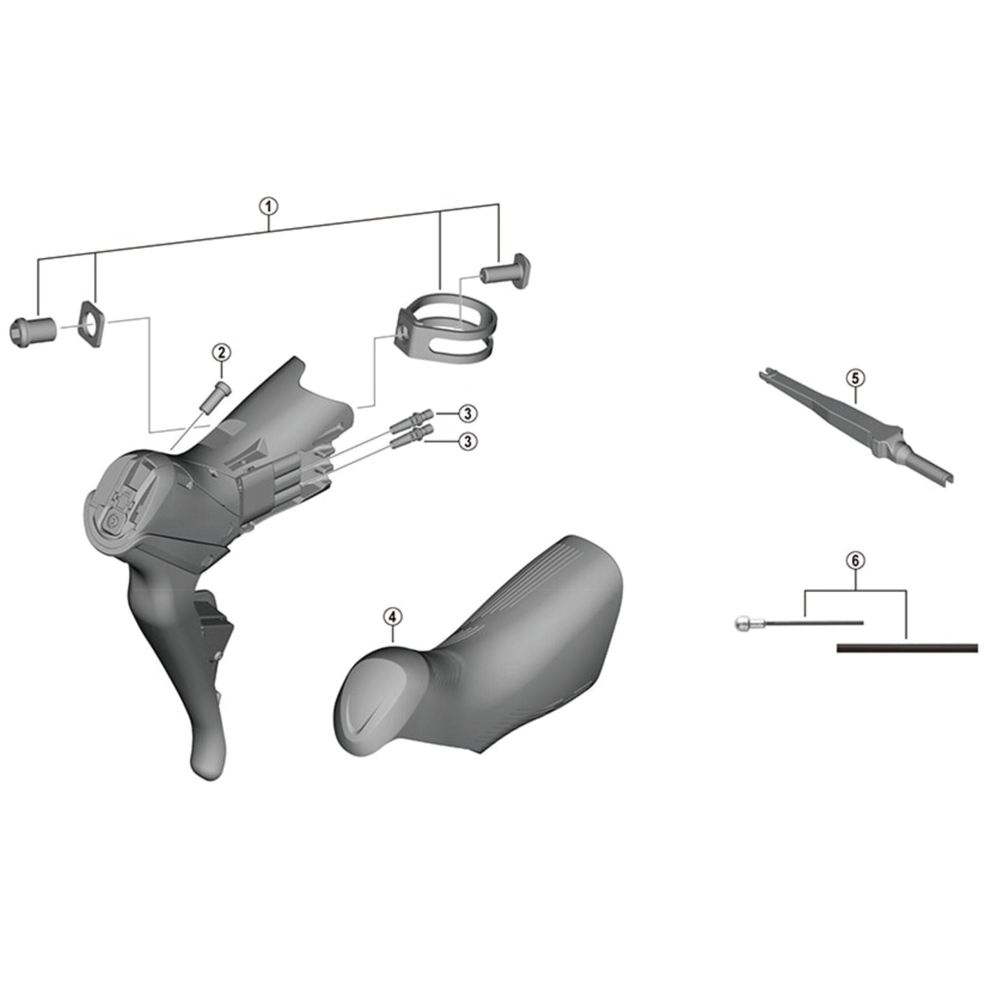 Shimano Spares ST-R9250 clamp band unit; 23.8 to 24.2 mm