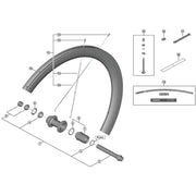 Shimano Spares WH-RS710-C46-TL-F right hand spoke, 265.5 mm