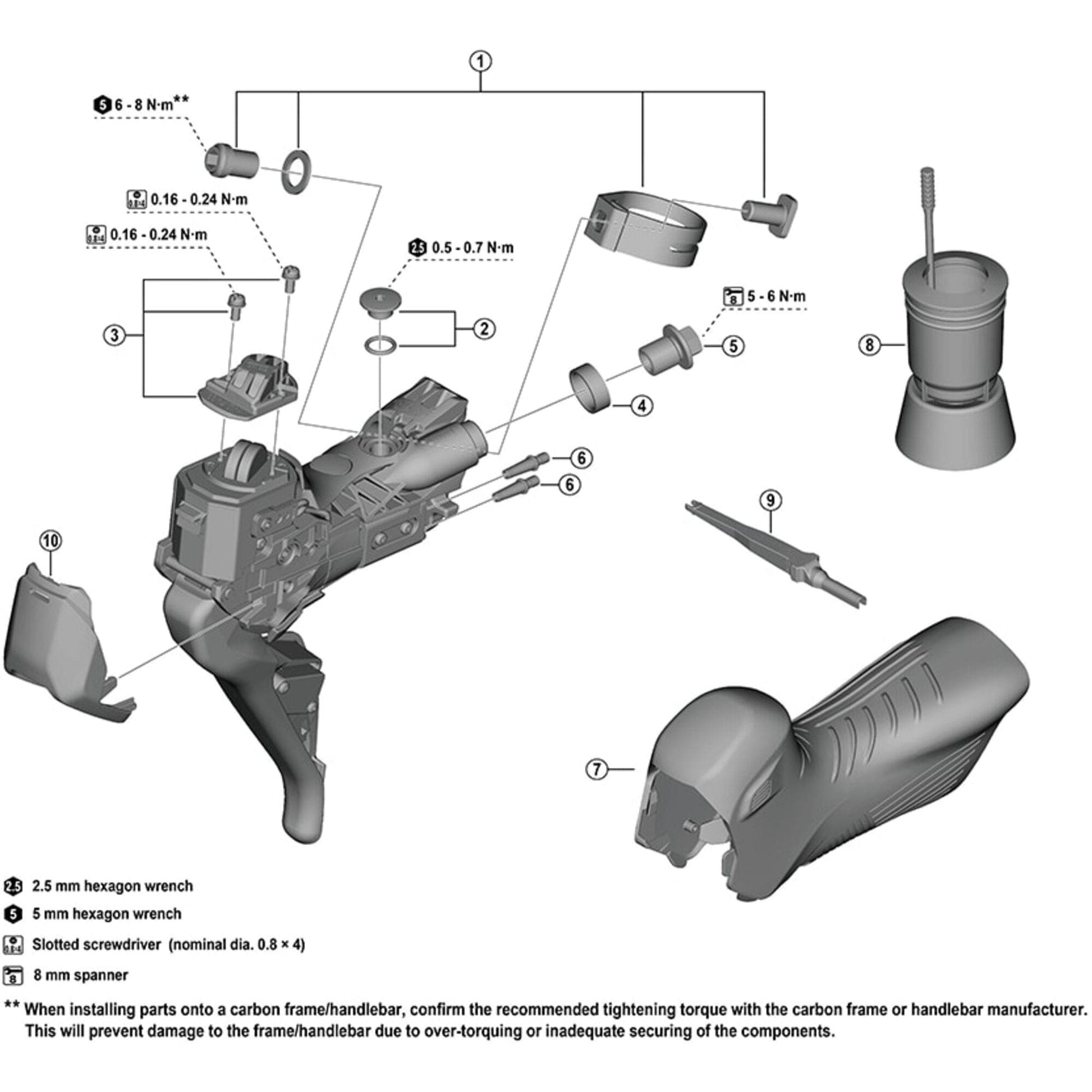 Shimano-Spares-ST-RX825-front-cover-R