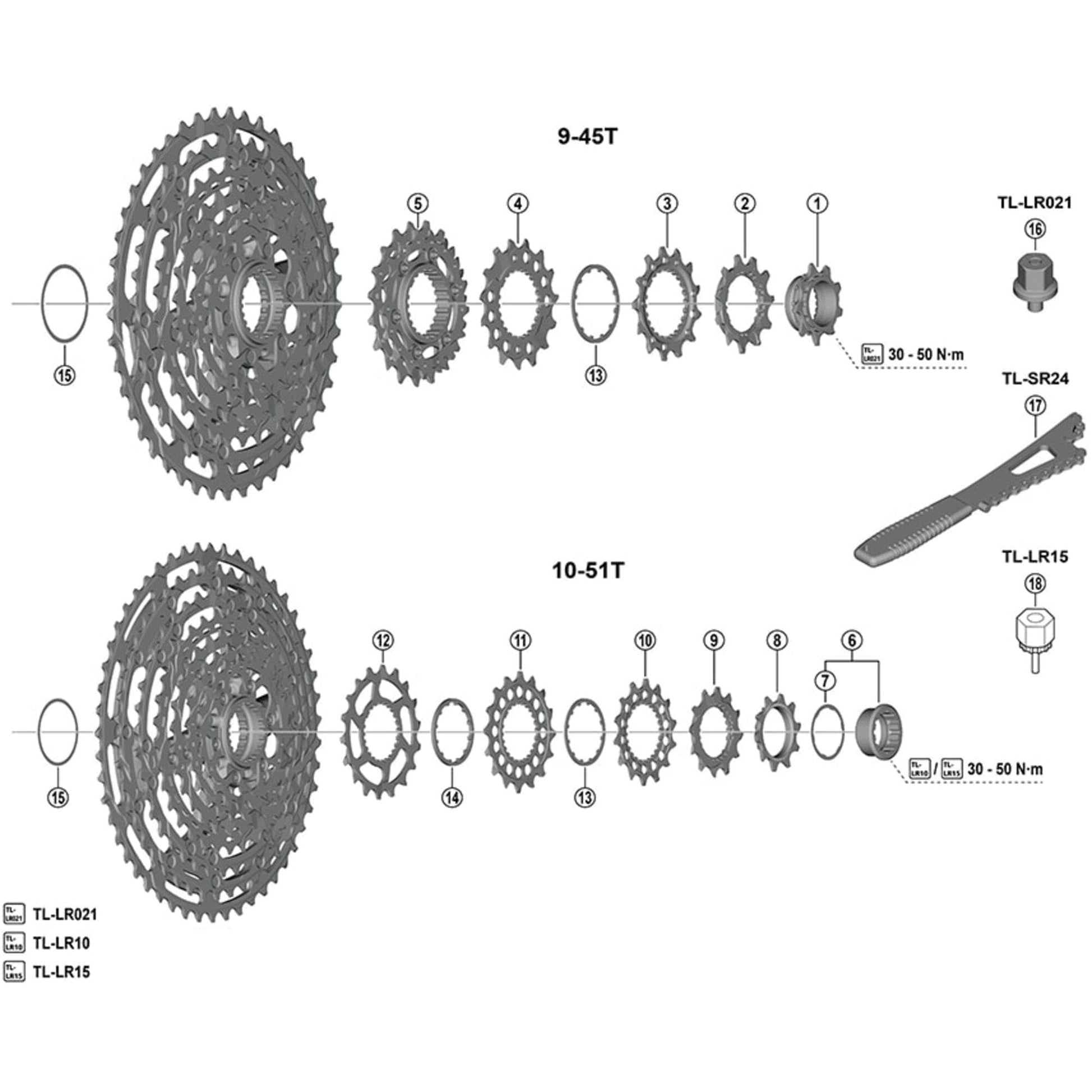Shimano-Spares-CS-M9200-sprocket-14T-F