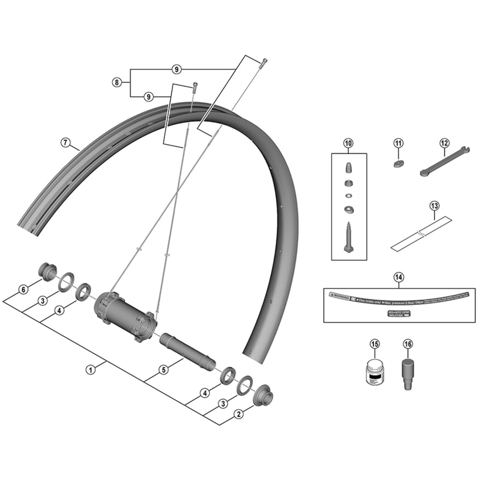 Shimano-Spares-WH-M9200-TL-R12-B-29-valve-unit
