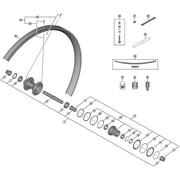 Shimano-Spares-WH-M8200-TL-R12-B-275-spoke-and-nipple,-278-mm