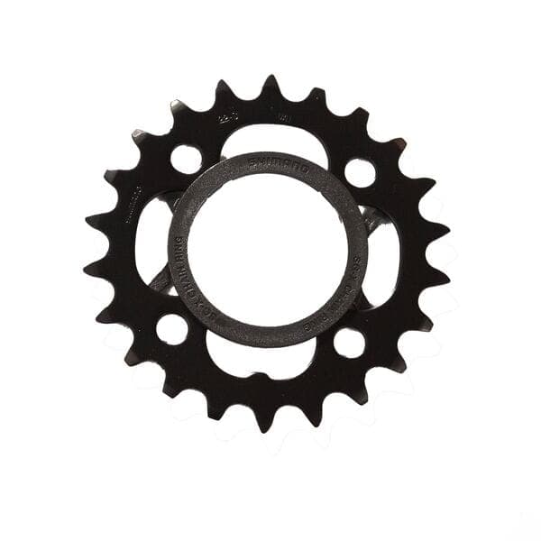 Load image into Gallery viewer, Shimano Spares FC-M391 chainring; 22T; black with chain protector
