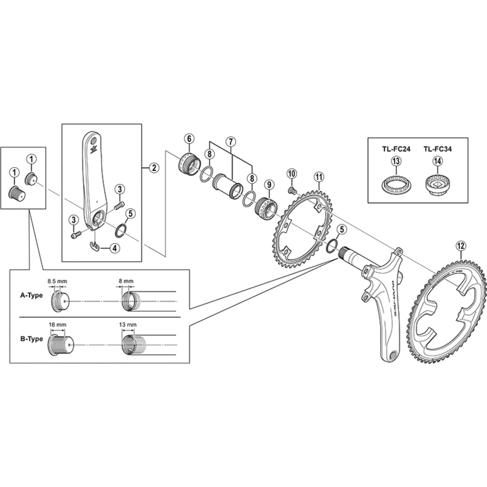 Shimano FC-9000 11-Speed Chainrings