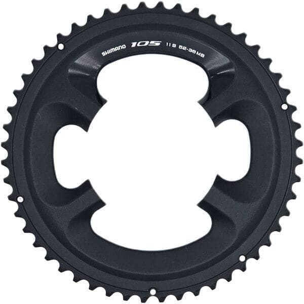 Shimano 105 FC-5800 105 11 speed outer chainring  52T-MB, for 52/36T, black