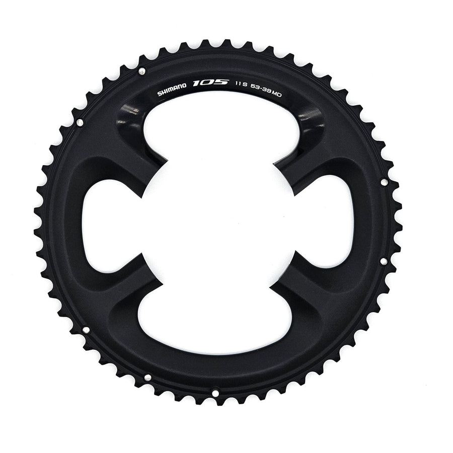 Shimano 105 FC-5800 105 11 speed outer chainring  53T-MD, for 53/39T, black