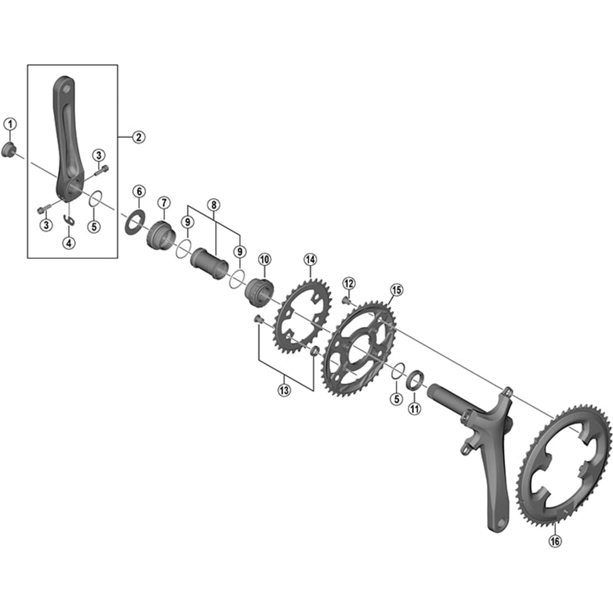 Shimano Spares FC-4703 chainring 39T MM