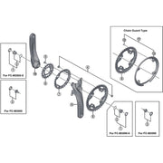 Shimano Spares FC-M3000 chain guard and fixing screws