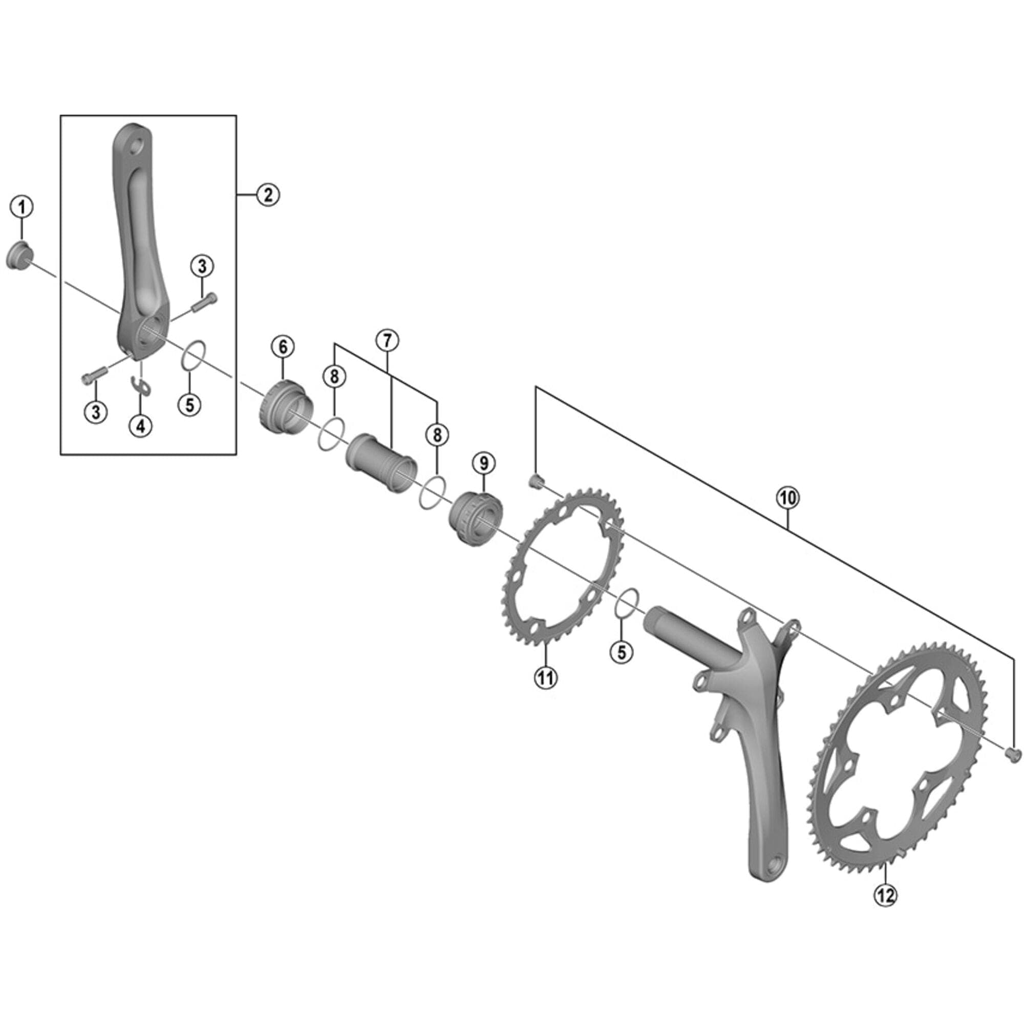 Shimano Spares FC-RS400 Chainring 34T
