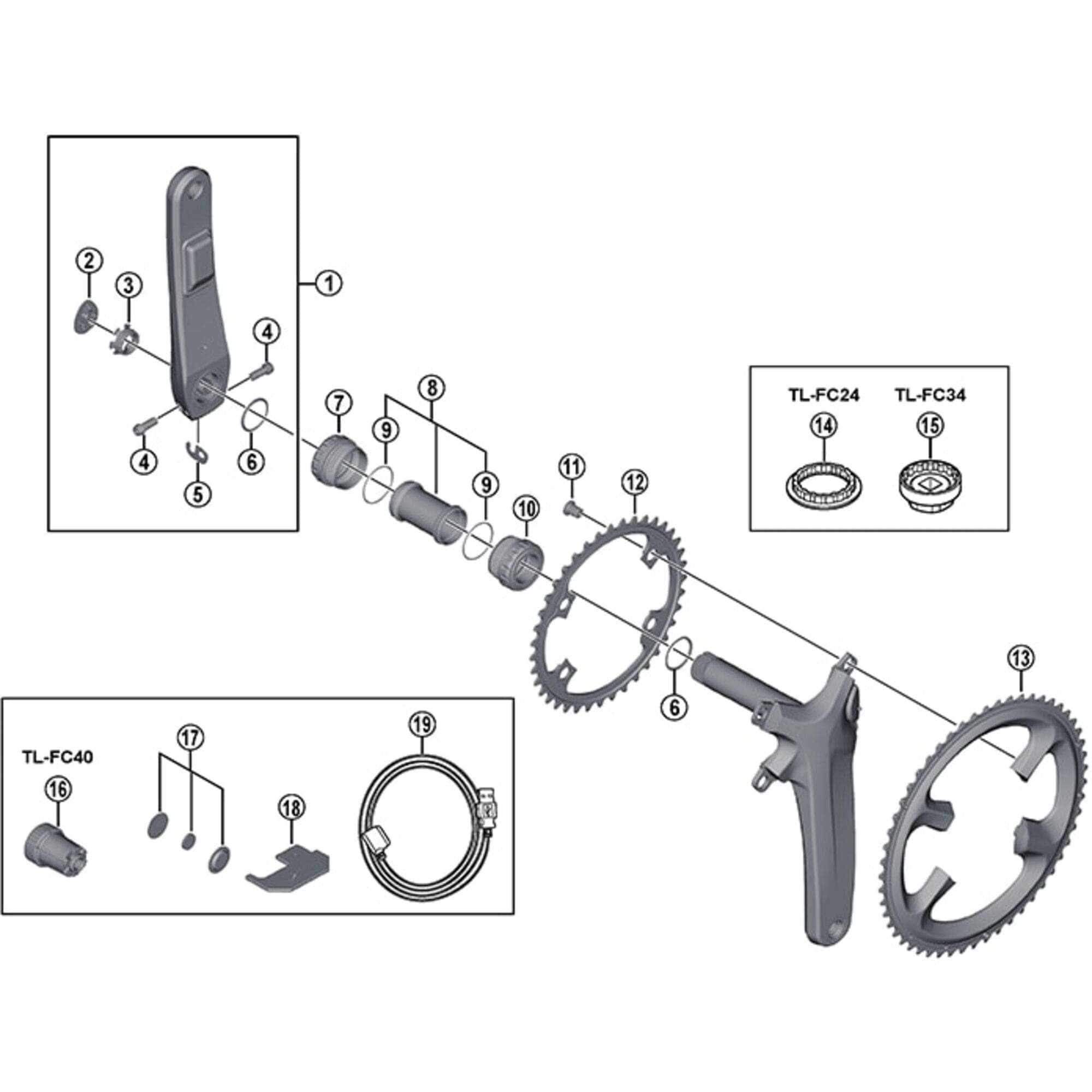 Shimano Spares FC-R9100-P outer cap