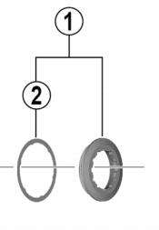 Shimano Spares CS-HG800-11 lock ring and spacer